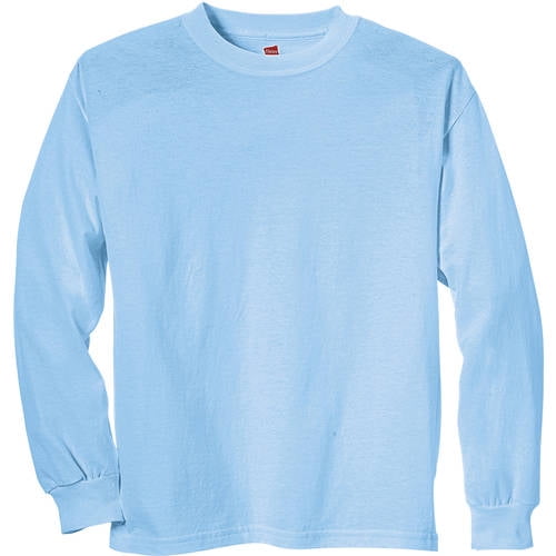 Hanes Boys 4-18 Tagless Long Sleeve Tee