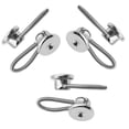 thumbnail image 2 of ziyahi 6pcs 10mm Dress Neck Collar Extenders Button Elastic Alloy Spring Jeans Shirt Buckle Extension Buttons, 2 of 4