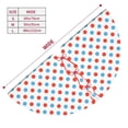 thumbnail image 3 of Lsque Red Blue Polka Dots Print Christmas Tree Skirt, Tree Skirt with Ties or Velcro, Perfect for Holiday Decorations, Halloween, and New Year-48", 3 of 7