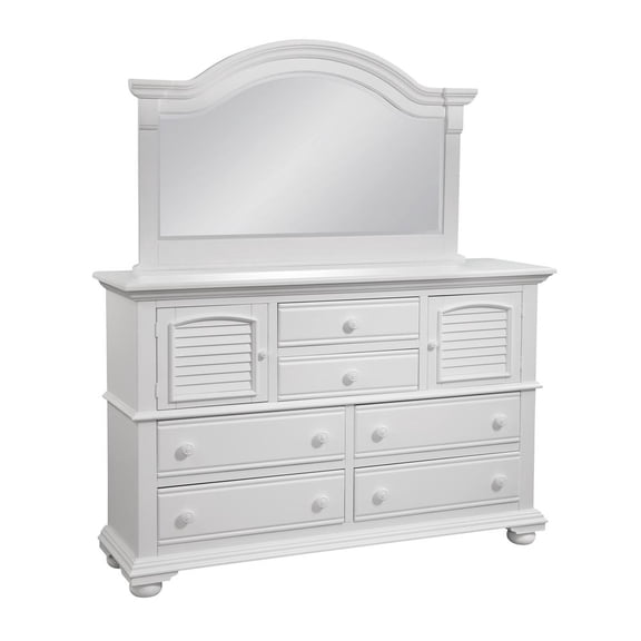 Cottage Traditions High Dresser with Landscape Mirror