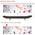 thumbnail image 2 of Valentine's Day Skateboard Grip Tape Stickers (Pack of Two) - Emery Surface, PVC Backing, 8.8x32.6in/22.4x83 cm, 2 of 5