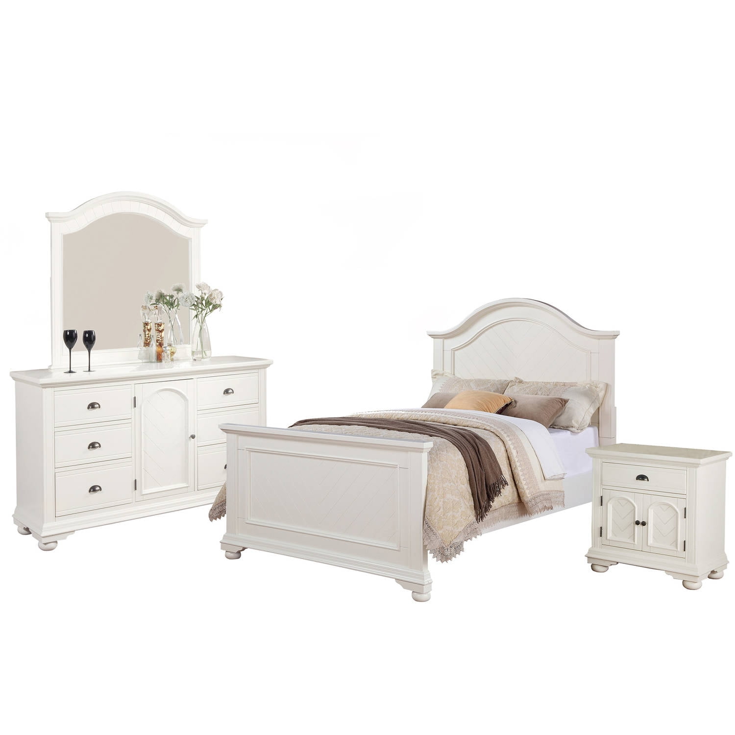 Picket House Furnishings Addison White Panel Bedroom Set, Multiple