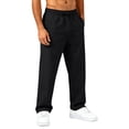 thumbnail image 2 of Dwelliawo Mens Lightweight Hiking Pants Quick Dry Stretch Joggers for Running Workout Casual Black L, 2 of 5