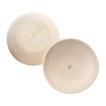 thumbnail image 3 of Cesta de corrección de pan redonda Cuenco para leudar pasta hecho a mano Cesta de pan de panaderos profesionales Color madera, 3 of 5
