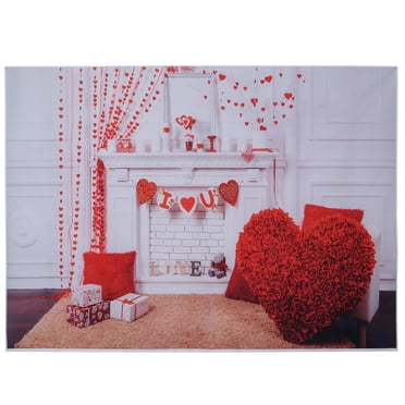Love Pattern Backdrop Valentine's Day Photography Background Cloth ...