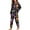 Black and Purple - Mushroom, variant on Highland Cow Print Women's Pajama Sets Aztec Cactus Printed Long Sleeve Lounge Sets Sleepwear Casual 2 Piece Pjs Set Crew Neck Pullover Top with Long Pants, 2XL