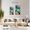 thumbnail image 3 of Elephant Stock Spa Elements Wall Art - Vertical Multi Panel Canvas - Bathroom Wall Decor - Wellness Multi Panel - Blue And Beige Decor - 12" x 27", 3 of 4