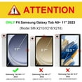 thumbnail image 3 of Avec Étui Porte-Crayon pour Samsung Tab A9 Plus, Étui Funda pour Galaxy Tab A9+ 11 Pouces, Support à Rabat Magnétique pour Tablette SM-X210 X216, Rouge, Tab A9 Plus (11 Pouces), 3 of 6