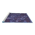 thumbnail image 2 of Ahgly Company Machine Washable Indoor Rectangle Oriental Blue Traditional Area Rugs, 6' x 9', 2 of 4