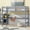 Gray, variant on CZBZ Twin High Loft Bed with Built-in Desk & Ladder, Twin Size Rubber Wood Study Loft Bed with Safety Guardrails, No Box Spring Needed, Space-Saving Upper Bunk Bed, Noise Free