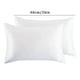thumbnail image 4 of 2 piezas de fundas de almohada de imitación de seda en color puro, funda de almohada de imitación de seda en color blanco, 4 of 8