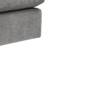 ACME Naveen Contemporary Linen Fabric Upholstered Modular Ottoman in Gray