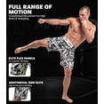 thumbnail image 4 of Exxact Sports Pro MMA Shorts, No-Gi BJJ Jiu Jitsu Shorts for Men, Boxing, UFC, Cross Training, Kickboxing & Grappling Shorts (Red USA, Adult Medium), 4 of 7
