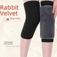 thumbnail image 1 of Rótula engrosada de piel de conejo que cubre las piernas frías y cálidas de hombres y mujeres, pintura para las articulaciones de los ancianos, leggings de otoño e invierno con forro polar a prueba, 1 of 5