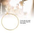 thumbnail image 4 of 100 Pcs Steel Circle Earring  Wine Glass Hoop  Jewelry Findings, Large Hoop Design, Eco Friendly Material for Marking Wine Glass, 4 of 8