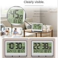 thumbnail image 3 of Reloj atómico con temperatura y humedad interior, reloj de pared digital autoajustable o reloj de escritorio, murciélago, 3 of 5