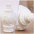 thumbnail image 5 of Homoyoyo White Plastic Curtain Rod Finials, Decorative Curtain Pole Ends, Easy to Install,, 5 of 8