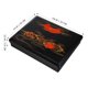 thumbnail image 4 of 1 Fiambrera mediana, recipientes japoneses para preparar comidas, caja de sushi, soporte bento para comidas de negocios (tapa con acabado de madera, color negro), 4 of 7