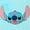 Lilo and Stitch, variant on Licensed Characters Sherpa Backed Throw Blankets, 50" x 60"