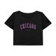 thumbnail image 1 of Top corto para mujer, camiseta sencilla de cuello redondo a la moda femenina de verano para uso diario en la calle XL, 1 of 7