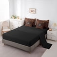 thumbnail image 5 of Erosebridal Dragon Eye Bedding Comforter Set, Black Brown King Bedding Sets, Black Reversible, 7pcs, 5 of 6