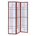 thumbnail image 1 of Coaster Wood Three Panels Folding Screen Room Divider in Cherry, 1 of 2