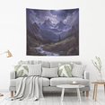 thumbnail image 2 of Yayeee Tapestry Wall Hanging for Bedroom 60" x 40" Living Room Home Wall Art Decor, Moonlight Mountain, 2 of 7
