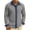 Dark Gray, variant on Men's Denim Patchwork Linen Shirts - Stylish Long Sleeve Button Down Loose Lapel Business Casual Shirts White XL(XL)