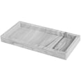 thumbnail image 1 of BRIGHTFUFU Bandeja de mostrador Bandeja de tocador Bandeja de almacenamiento de silicona Bandeja de mármol para baño Cocina Sala de estar, 1 of 8