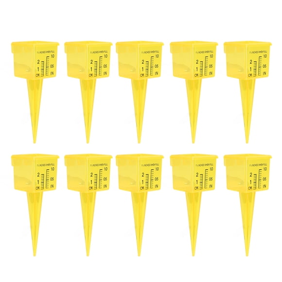 Pluviómetro Para Exteriores, Pluviómetro Amarillo Portátil Práctico Para Riego