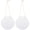 White, variant on Set of 2 White Wooden Circle Hanging Signs, 30cm Round Wood Plaques for Home Decor and Wall Decoration