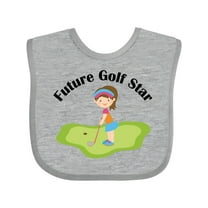 Inktastic Future Golf Star Girls Golfing Girls Baby Bib