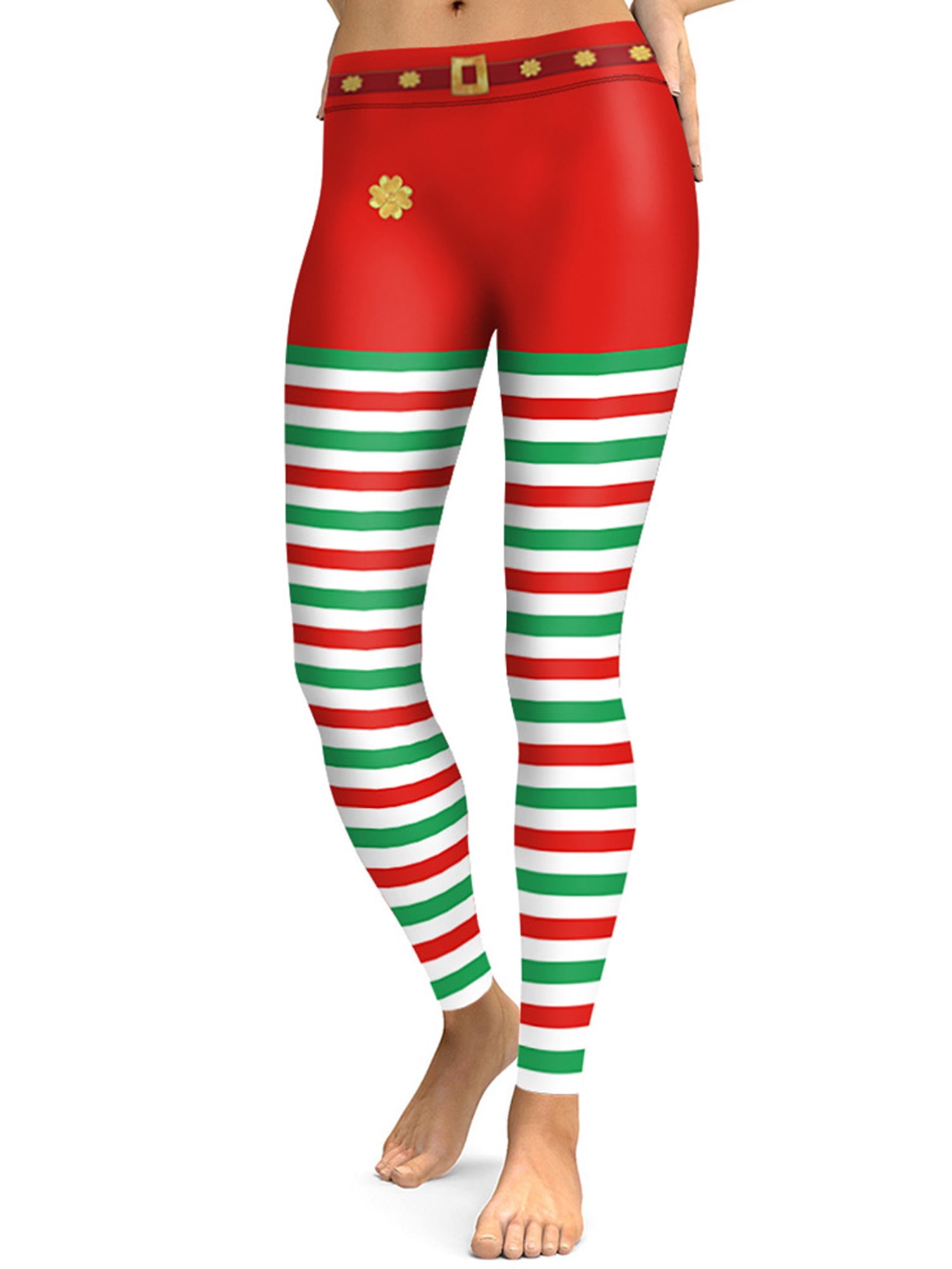 Women's Christmas Stretchy Fitness 