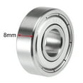 thumbnail image 3 of S6000ZZ Deep Groove Ball Bearing 10mm x 26mm x 8mm Double Shielded Stainless Steel 5pcs, 3 of 4