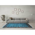 thumbnail image 3 of Ahgly Company Indoor Rectangle Oriental Light Blue Industrial Area Rugs, 4' x 6', 3 of 4