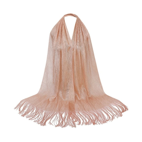 Fauean Scarf for Women Evening Dresses Shawls and Wraps Fashion Clothing for Daily Wear Gold One Size