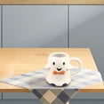 thumbnail image 5 of Halloween Spook Mug, Cute White Ceramic Mug with Smiling Ghost Face, Fun Coffee Cup for Fall Drinks, Halloween Decor, or Gifts for Adults, 5.39x3.66x4.09", 5 of 8