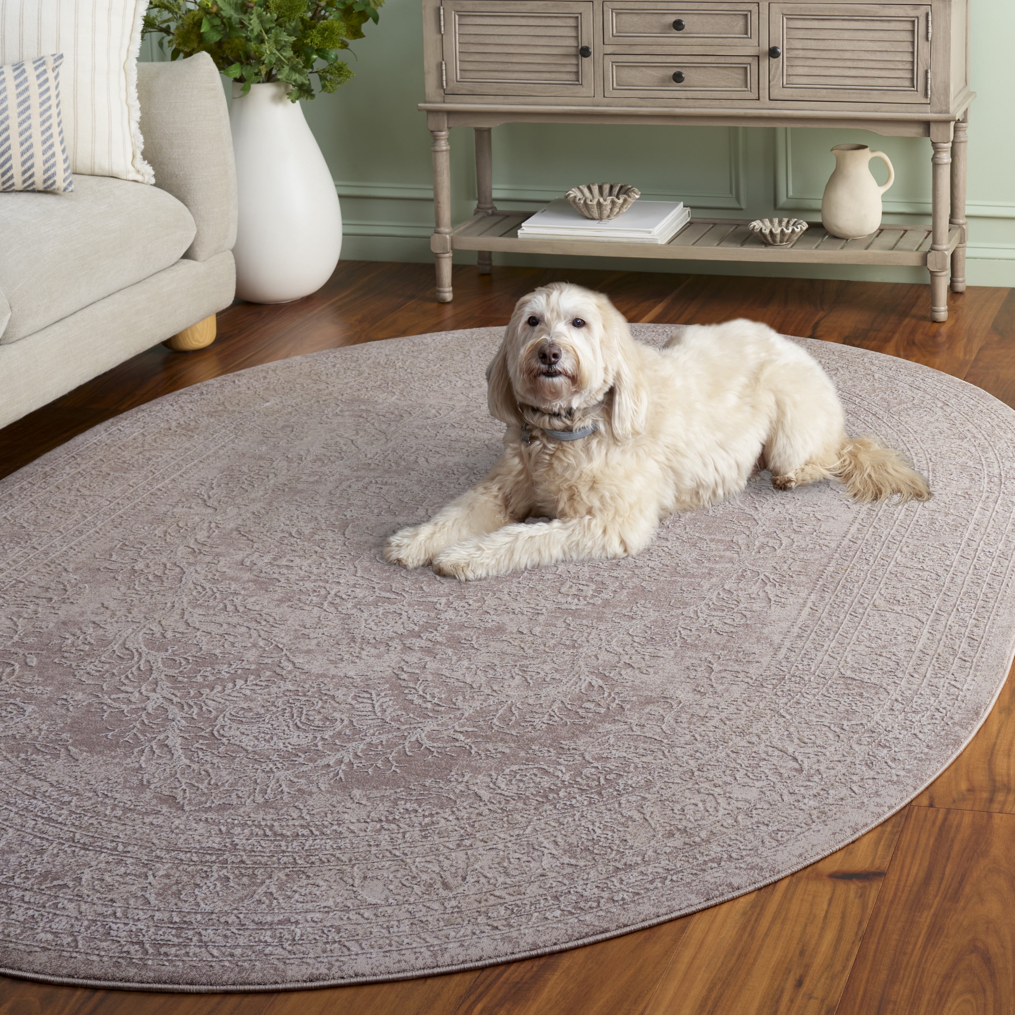 Safavieh Reflection Alayna Oriental Area Rug, Beige/Cream, 6' x 8' Oval