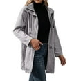 Women Long Lightweight Rain Jacket Waterproof Active Trench Raincoat