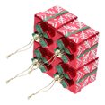 thumbnail image 2 of GOOHOCHY 4 adornos colgantes para árbol de Navidad, pequeñas cajas de regalo con purpurina, adornos colgantes para árbol de Navidad, suministros para fiestas navideñas de invierno., 2 of 8