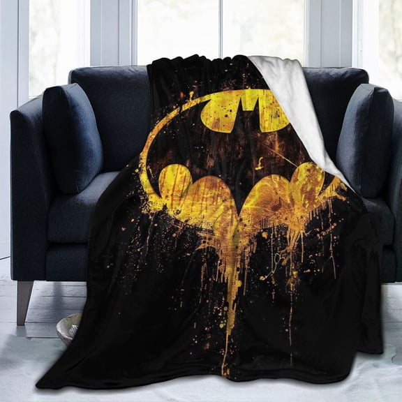 Batman Ultra-Soft Micro Fleece Blanket Cozy Blanket Thick Warm Plush Throw Blanket Sofa Cushion 80"X60"