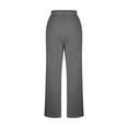 thumbnail image 4 of QUINDOS Womens Plus Size Pants Wide Leg Long High Waisted Athletic Sweatpants Drawstring Loose Pants with Pockets, 4 of 5