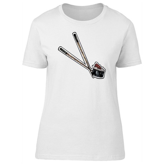 Sushi Roll, Japanese Food Lovers T-Shirt Women -Image by Shutterstock, Female XX-Large