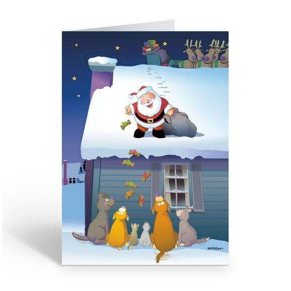 Stonehouse Collection Gifts For The Dogs Christmas Cards - 20089