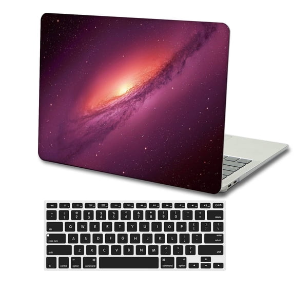 KSK KAISHEK Hard Case Only Compatible MacBook Air 13.6" m2 with Touch Bar Type C + Black Keyboard Cover Model: A2681 (Galaxy A 0343)