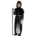 thumbnail image 4 of GYRATEDREAM Halloween Costumes for Boys Grim Reaper Costume Kids Set Scary Ghost Cosplay Outfit Halloween Party Dress up for 4-6Y Black, 4 of 7