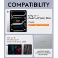 thumbnail image 2 of Funda para iPad Pro 13 CHESONA 2024 con teclado desmontable, color negro, 2 of 8