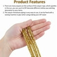 thumbnail image 3 of 1PC 10.94Yards Rhinestone Tube Cord Rope Glitter Sequins Rope PVC Gold Rhinestone Rope Tube Cord for Wedding Dress Costume Applique Jewelry Accessory DIY Bags Crafts, 3 of 9