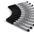 thumbnail image 5 of Sharpie Permanent Markers, Ultra Fine Point, Black, 12 Count, 5 of 5