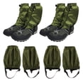 thumbnail image 1 of Mountain Low - 2 pares - Leggings protectores ajustables para botas verde Cola Polainas para caminar, 1 of 8